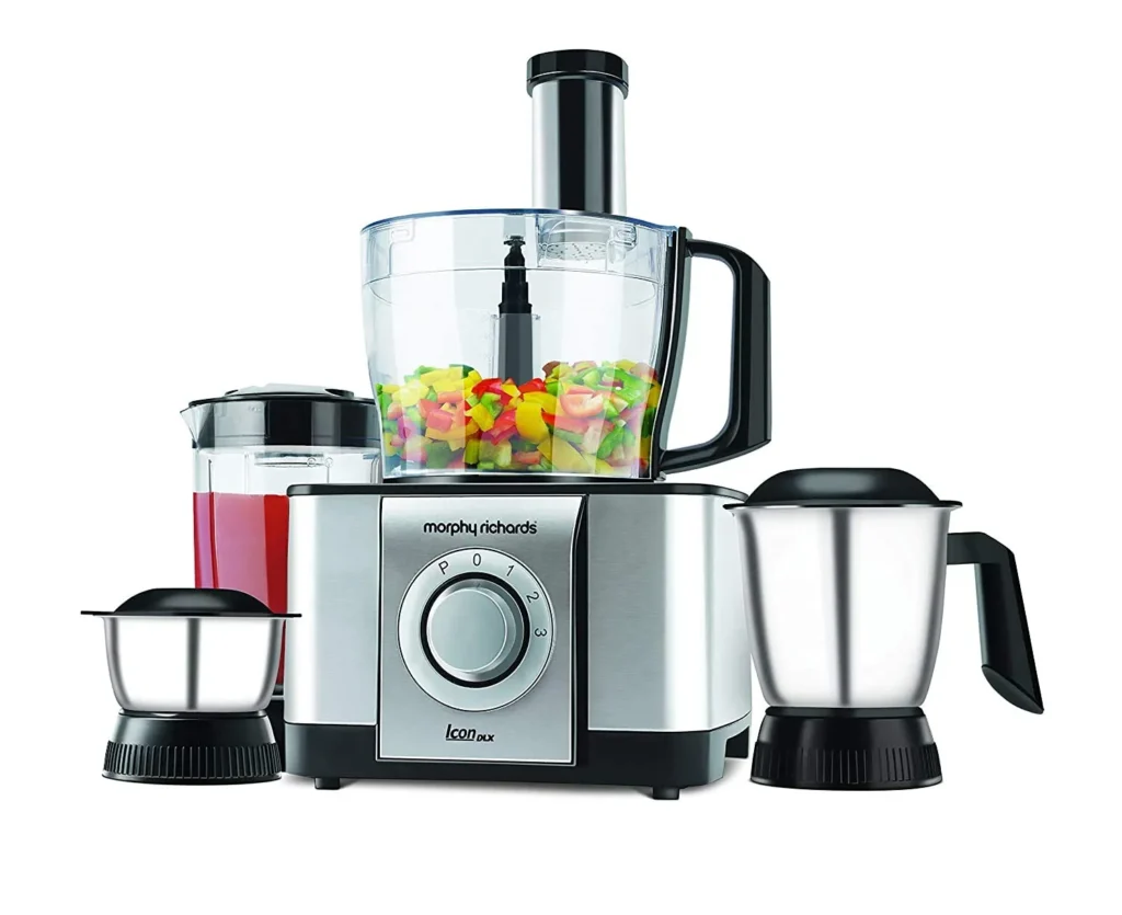  Morphy Richards Icon DLX 1000-Watt Food Processor