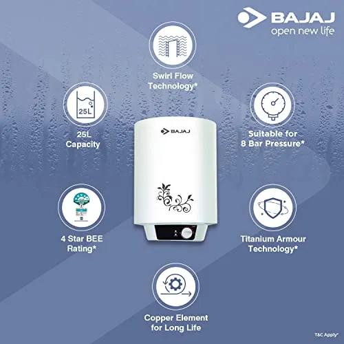 Bajaj New Shakti 25-Litre Storage Geyser